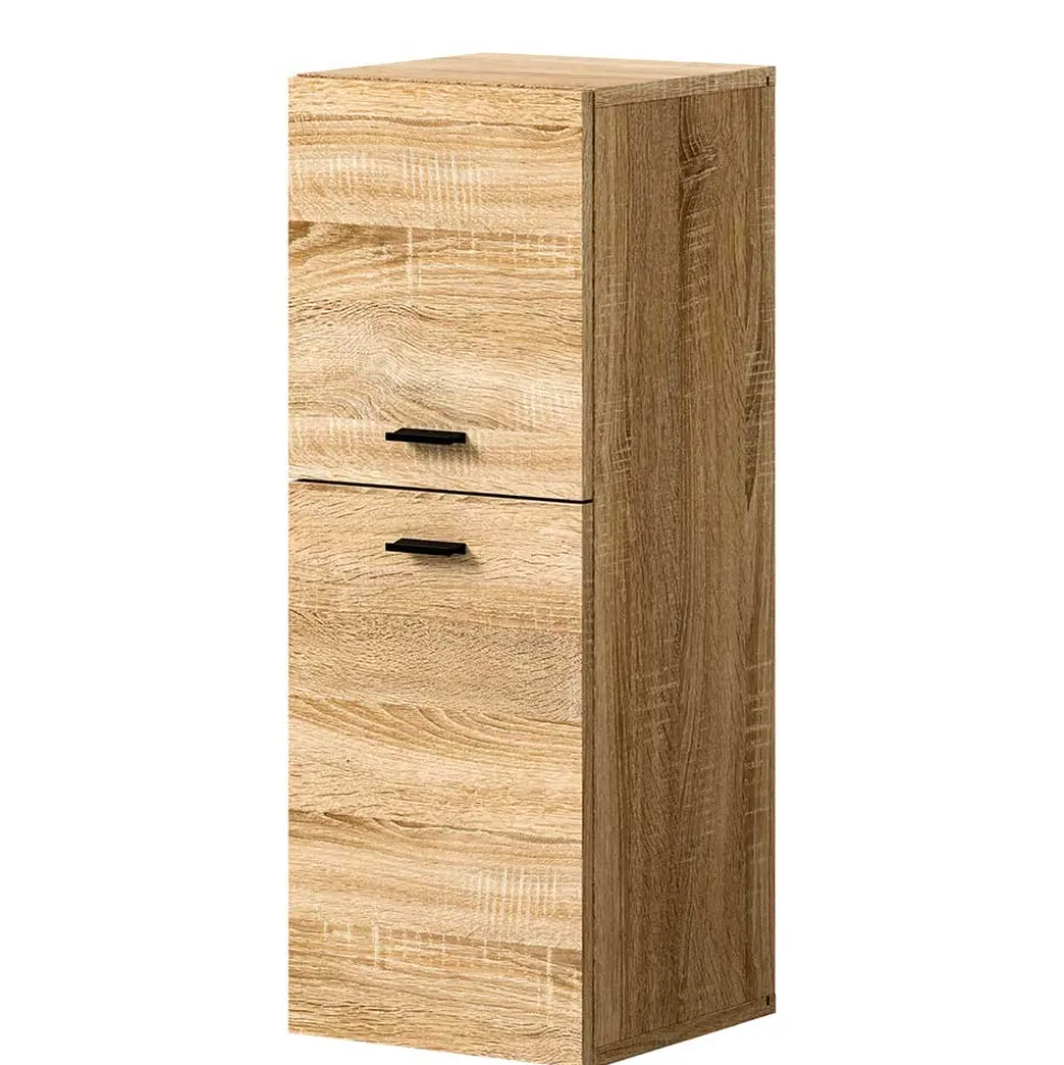 Badmöbel-Set in Sonoma-Eiche - Hoxtona (dreiteilig)