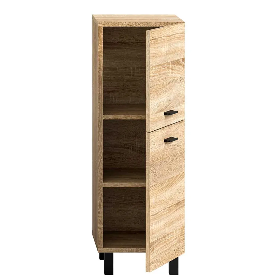 Badmöbel-Set in Sonoma-Eiche - Hoxtona (dreiteilig)