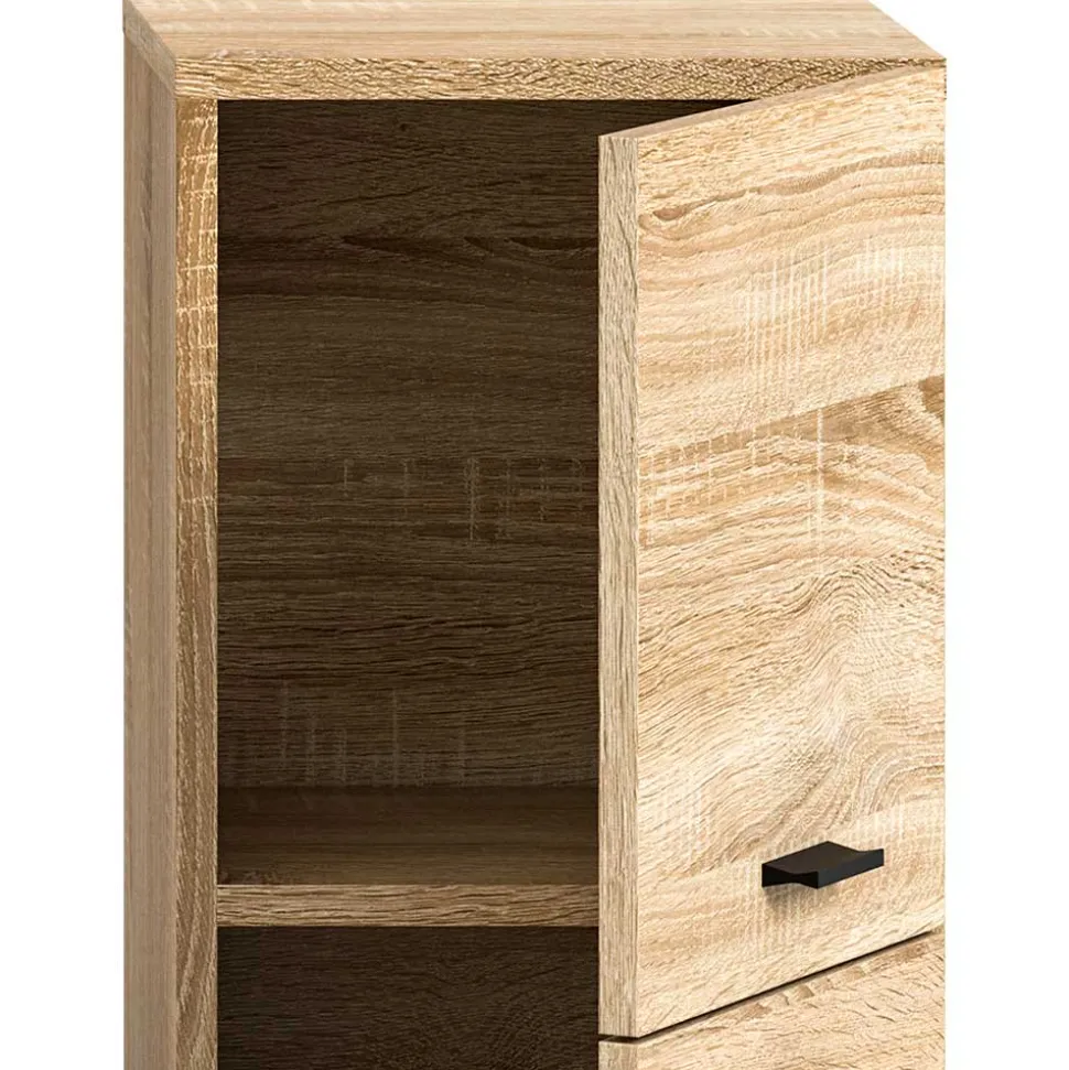 Badmöbel-Set in Sonoma-Eiche - Hoxtona (dreiteilig)