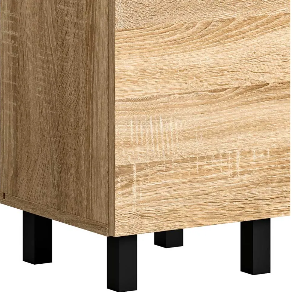 Badmöbel-Set in Sonoma-Eiche - Hoxtona (dreiteilig)