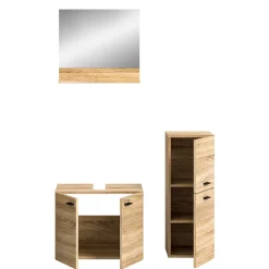 Badmöbel-Set in Sonoma-Eiche - Hoxtona (dreiteilig)