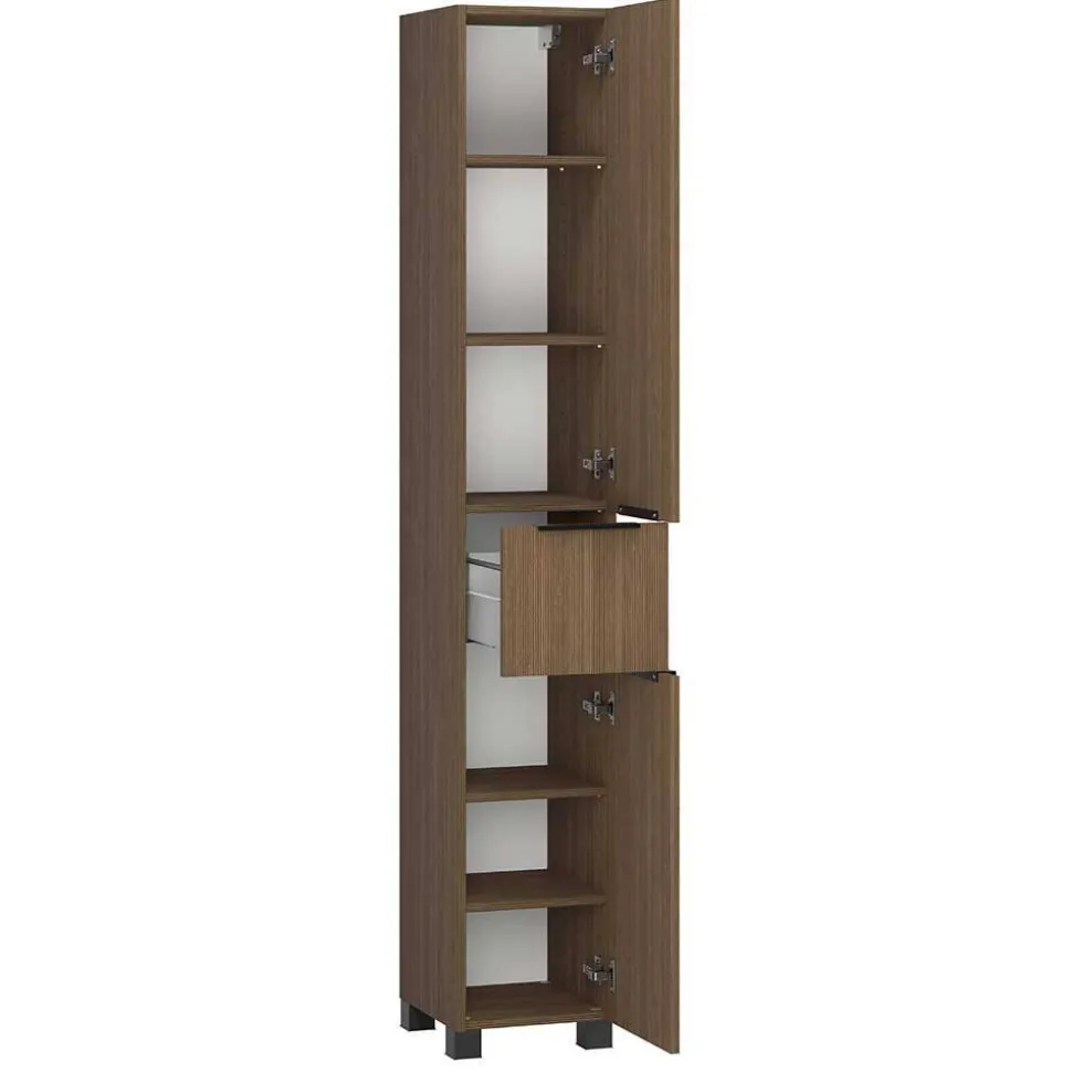 Badmöbel-Set mit zwei Becken modern - Ucaida (vierteilig)