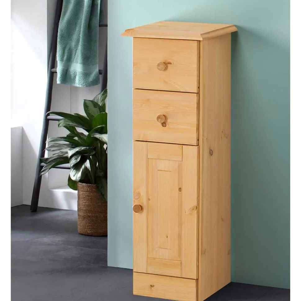 Badschrank aus Kiefer Massivholz - Vlarenzo