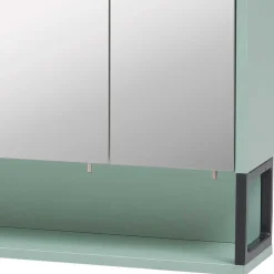 Badschränke in Mint Grün & Anthrazit - Esdrus (dreiteilig)
