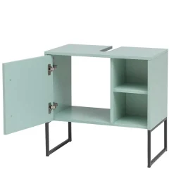 Badschränke in Mint Grün & Anthrazit - Esdrus (dreiteilig)