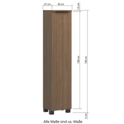 Badschränke und Lichtspiegel Set modern - Ucaida (vierteilig)