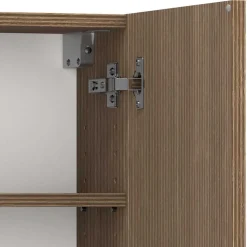 Badschränke und Lichtspiegel Set modern - Ucaida (vierteilig)