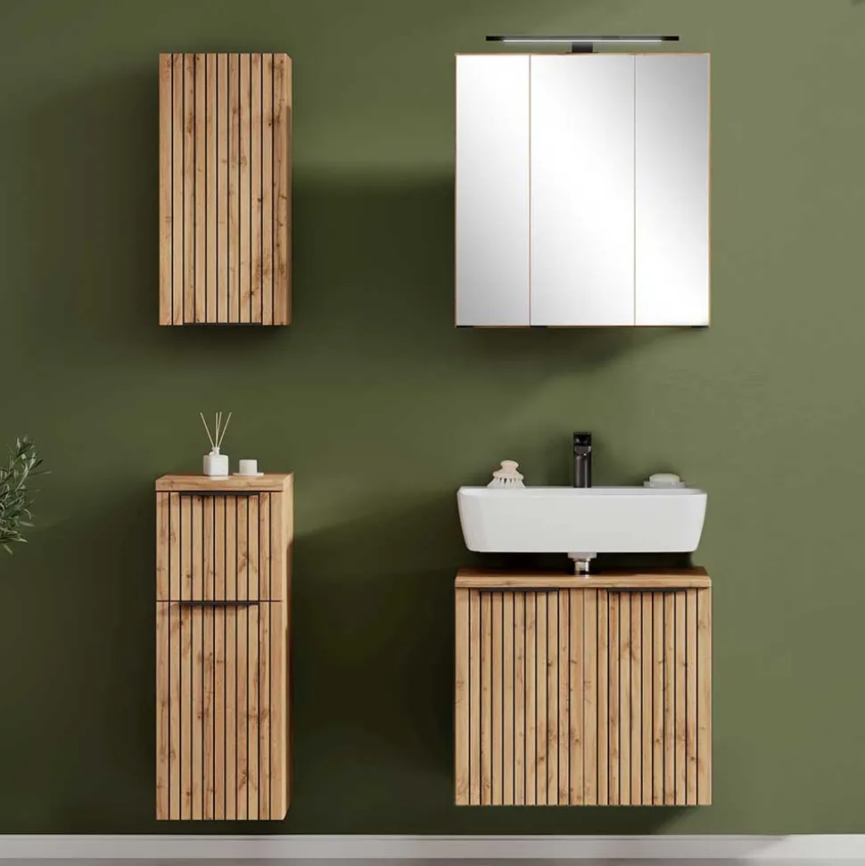 Badset Möbel-Kombination modern - Crystoga (vierteilig)