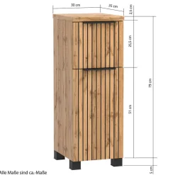 Badset Möbel-Kombination modern - Crystoga (vierteilig)