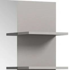 Badspiegel in Grau mit Ablagen - Racapulco