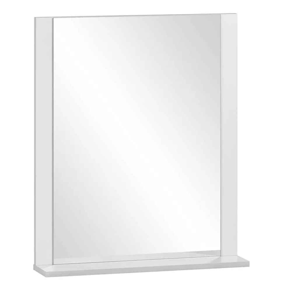 Badspiegel mit Ablage in Weiß - Seriacus