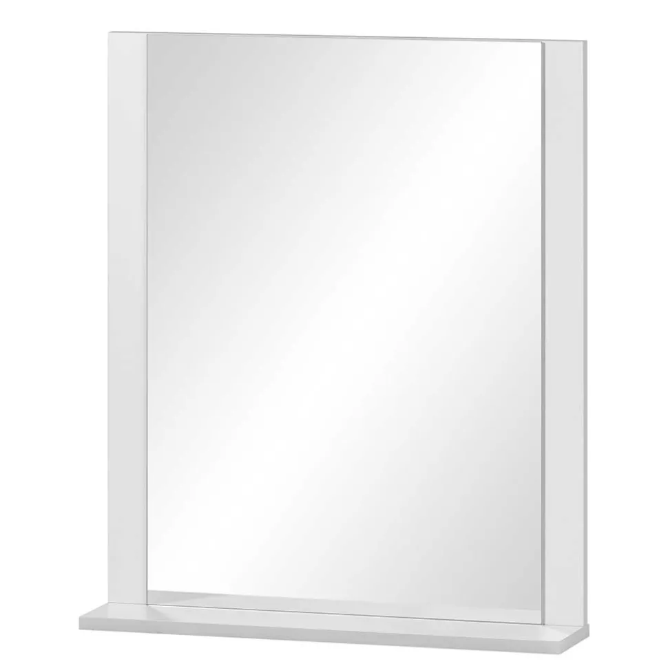 Badspiegel mit Ablage in Weiß - Seriacus