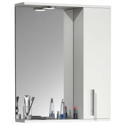 Badspiegel mit Seitenschrank und Ablage - Nancyssa