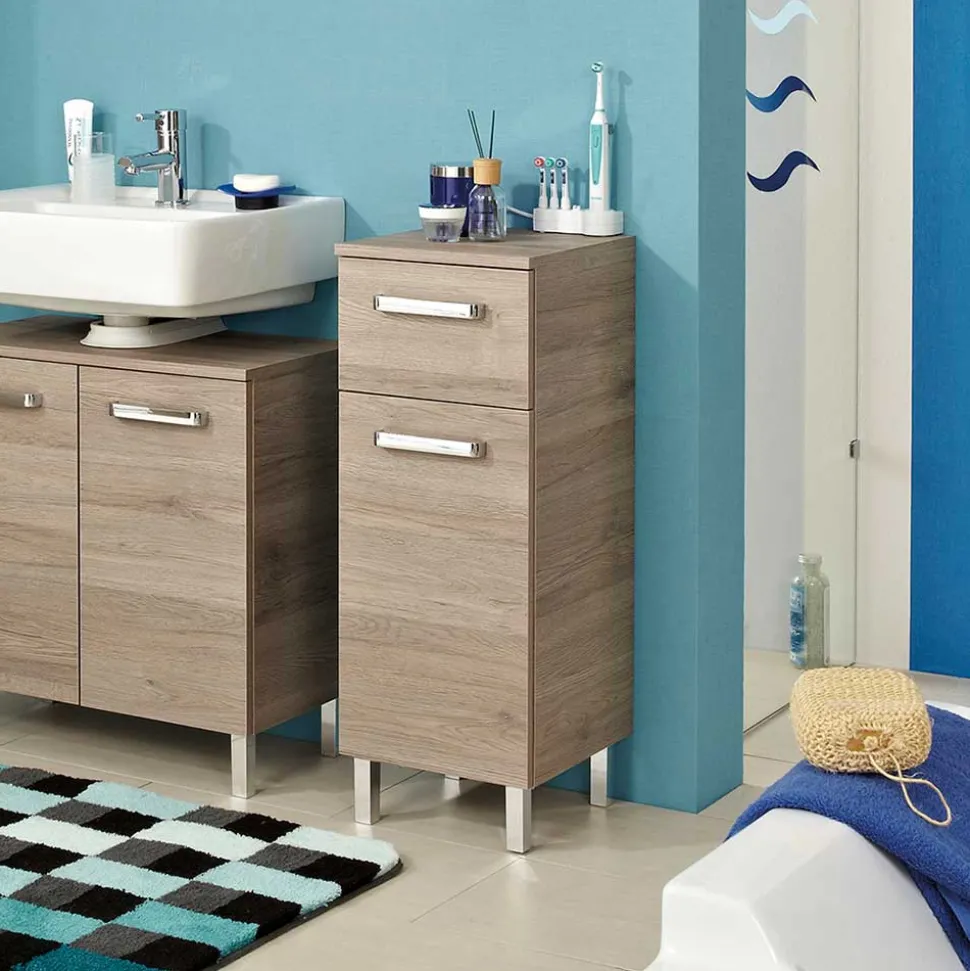 Bad-Unterschrank in Eiche San Remo - Lemi