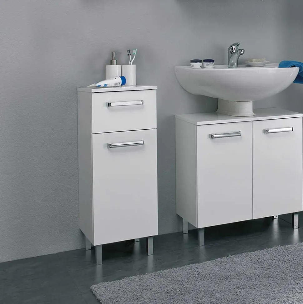 Bad-Unterschrank mit Schublade und Tür - Ardin