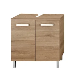 Bad-Waschbecken-Unterschrank in Holzoptik - Lemi