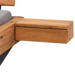 Balkenbett in Schwebeoptik mit Wangengestell - Dominico