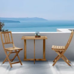 Balkon Klappmöbel für zwei Personen - Blacorona (dreiteilig)