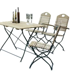 Balkon Sitzgruppe Florian aus Robinie massiv (fünfteilig)