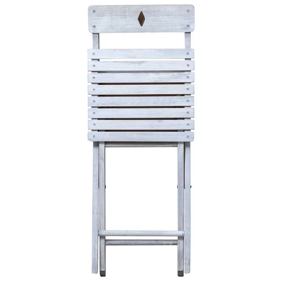 Balkon Sitzgruppe in Grey Wash - Paisly (dreiteilig)