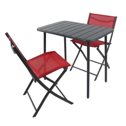 Balkontisch & Klappstühle Set - Maximilian (dreiteilig)