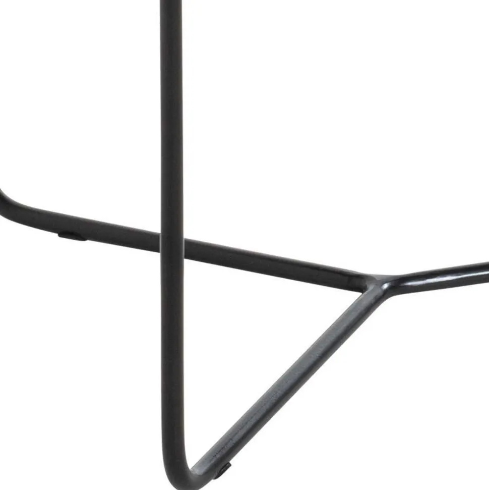 Bank aus gedecktem Glattleder in Braun - Teamona