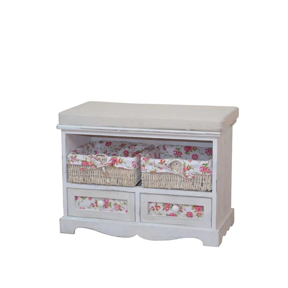 Bankkommode Bahama in Weiß