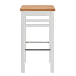 Bar Hocker in Weiß und Kiefer Lauge - Ribardo