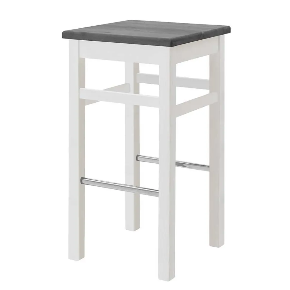 Bar Tischgruppe in Weiß und Grau - Mantryna (dreiteilig)