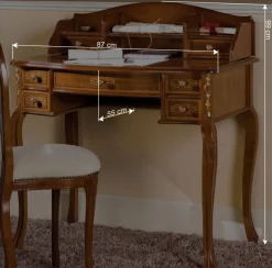 Barock Arbeitszimmer Möbel Natale mit Schreibtisch (zweiteilig)