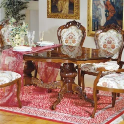 Barock Esszimmer Gruppe Magari mit ovalem Tisch (sechsteilig)
