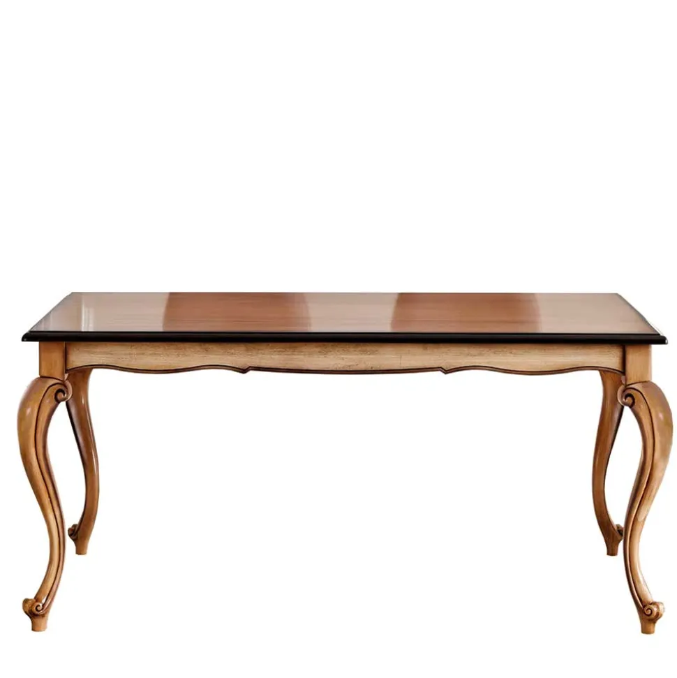 Barock Esszimmertisch in Buche Braun - Vuluza