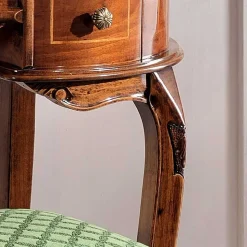 Barock Frisiertisch mit Hocker Agosto in Nussbaum (zweiteilig)