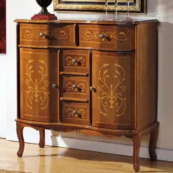 Barocke Kombikommode Agosto mit 5 Schubladen