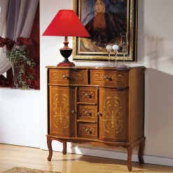 Barocke Kombikommode Agosto mit 5 Schubladen
