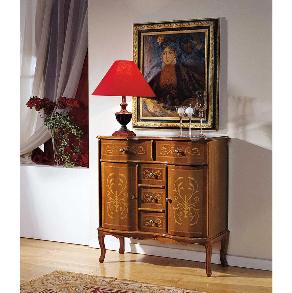 Barocke Kombikommode Agosto mit 5 Schubladen