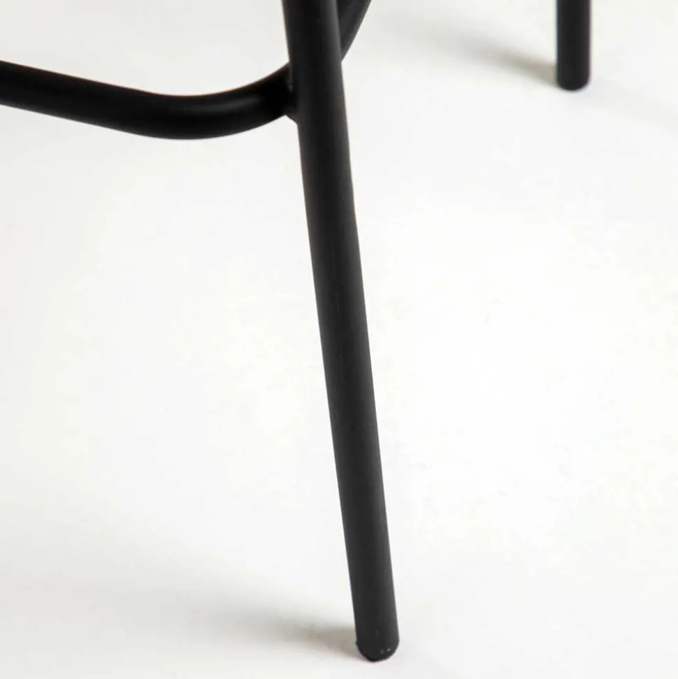 Barstühle aus Kordel in Hellbraun - Jakarto (4er Set)