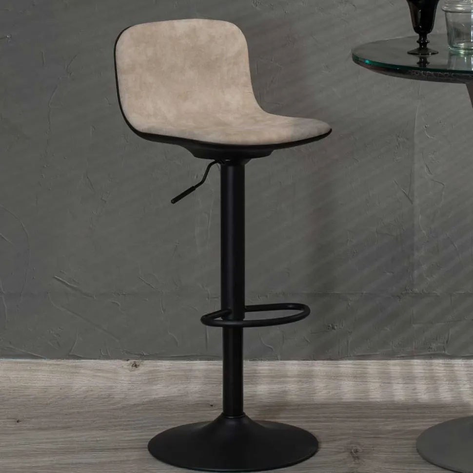 Barstühle mit gepolsterter Rückenlehne - Xivadro (2er Set)