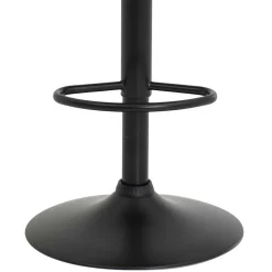 Barstuhl aus Velours in Grau - Brooklyn (2er Set)