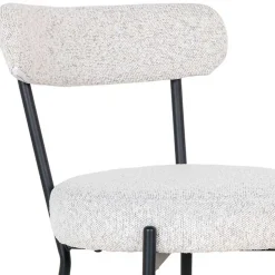 Barstuhl in Cremeweiß Boucle - Elliot