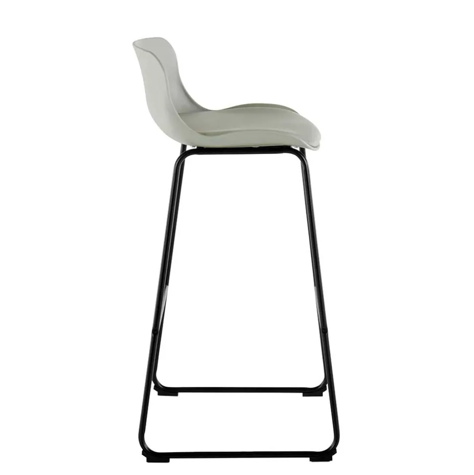 Barstuhl in Grau und Schwarz - Cavanna (2er Set)