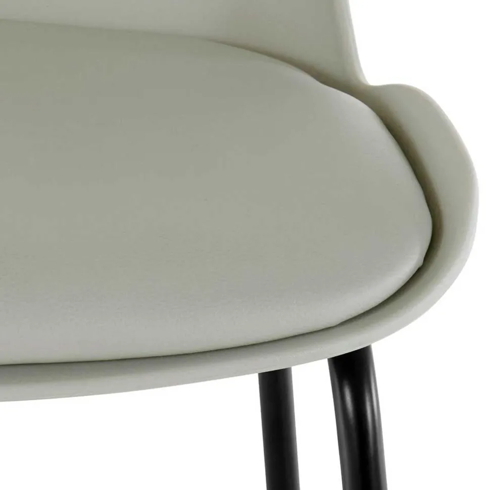 Barstuhl in Grau und Schwarz - Cavanna (2er Set)