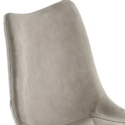 Barstuhl mit Schalensitz in Lichtgrau - Inn