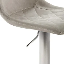 Barstuhl mit Schalensitz in Lichtgrau - Inn