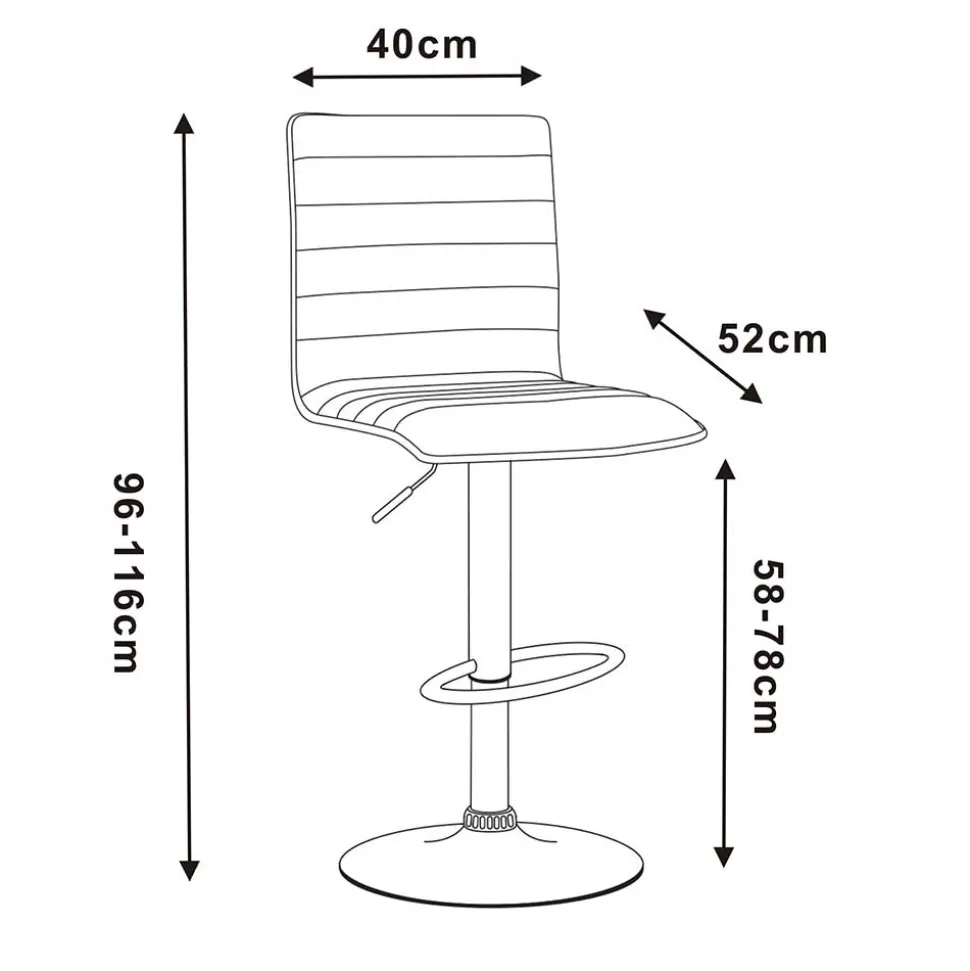 Barstuhl mit Tellerfuß - Grodasso