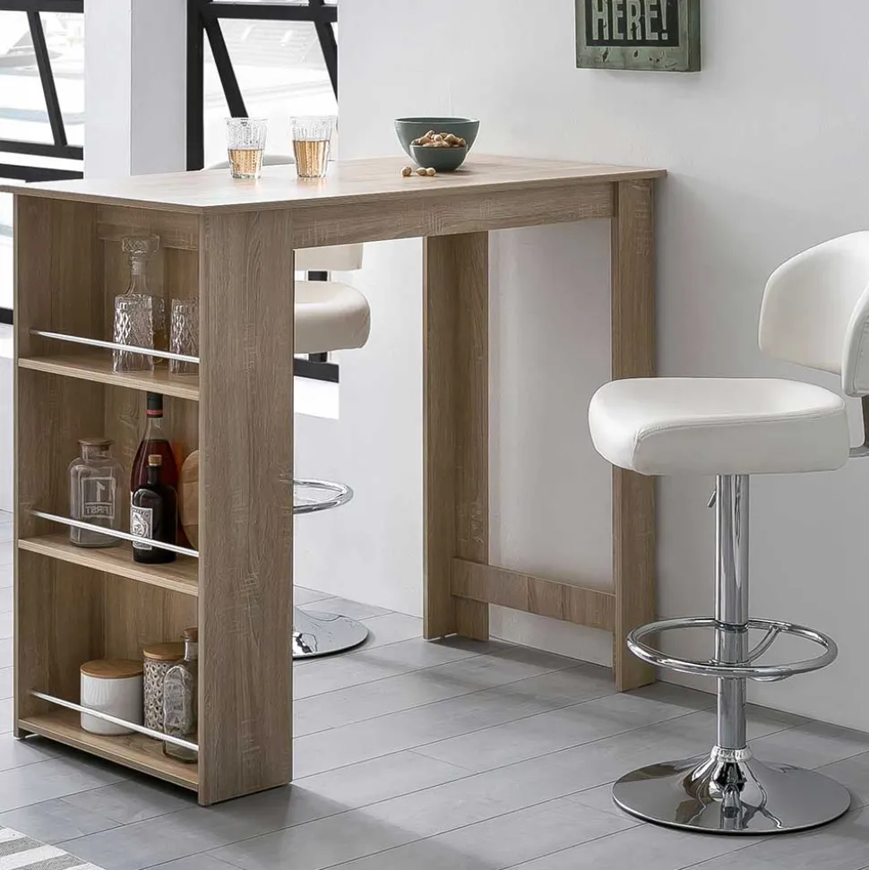 Bartisch mit Regal in Sonoma-Eiche - Calls