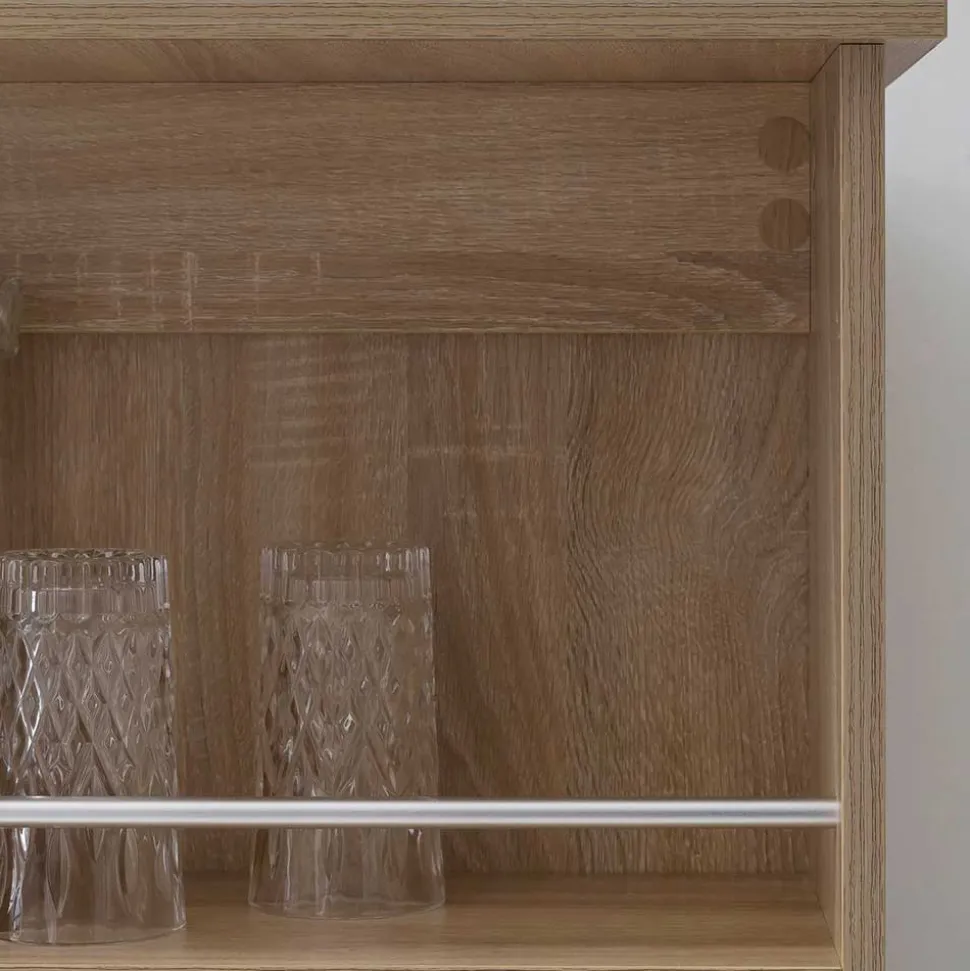 Bartisch mit Regal in Sonoma-Eiche - Calls