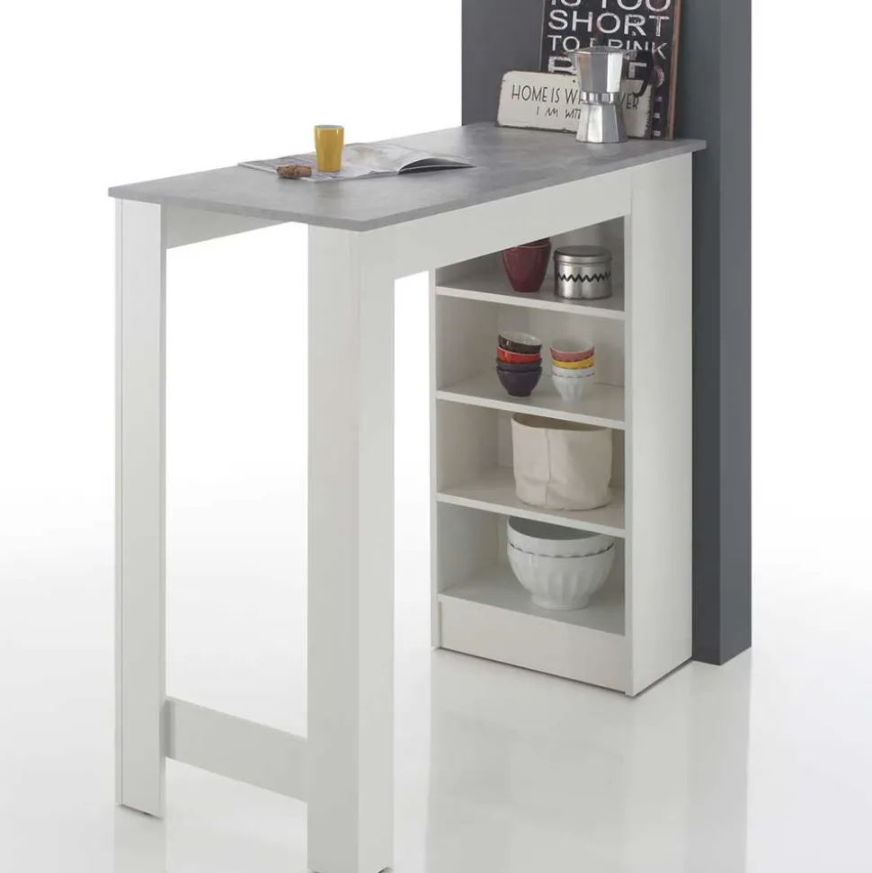 Bartisch mit Regal 115x103x50 cm - Xeli
