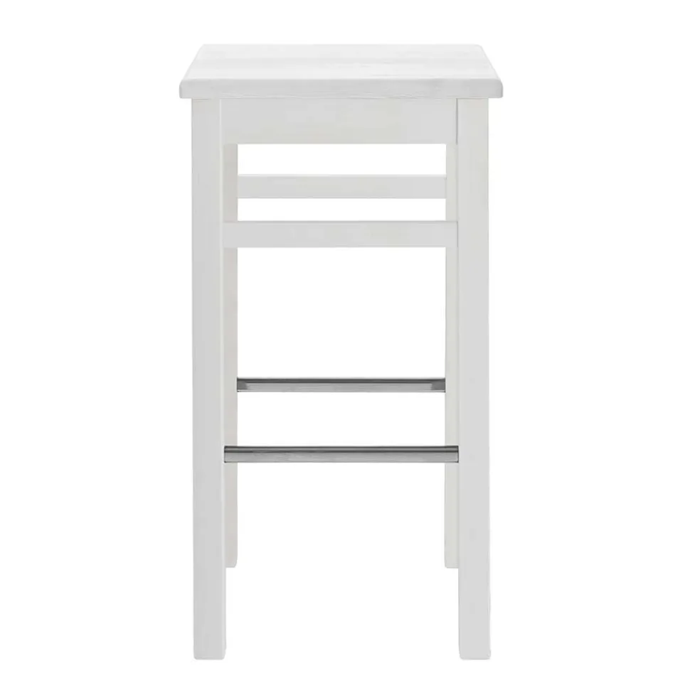 Bartisch und Barhocker in Weiß - Zanaris (dreiteilig)