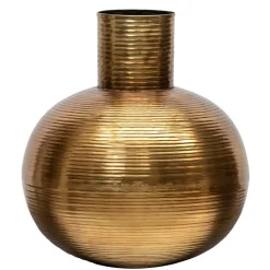 Bauchige Vasen in Altmessingfarben - Miriam (2er Set)